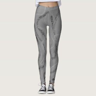 Dark Squiggles Leggings