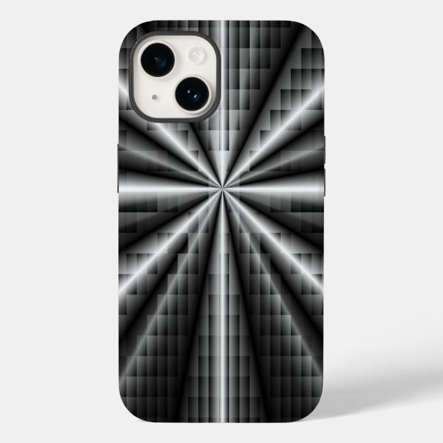 Dark Stainless Steel Mosaic Case-Mate iPhone Case (Back)