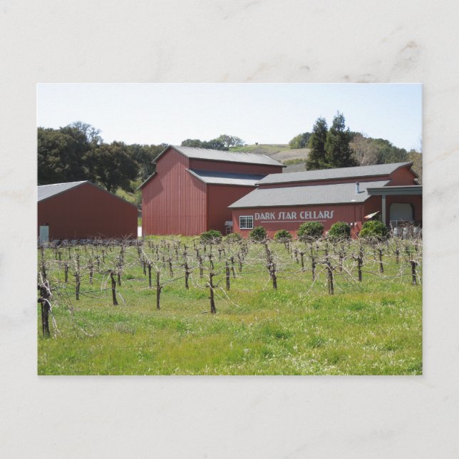 Dark Star Cellars Winery in Paso Robles, CA Postcard (Front)