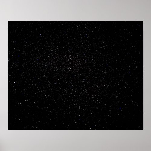 Dark Starry Abyss  Long Exposure Night Sky Poster