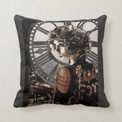 dark steampunk pillow