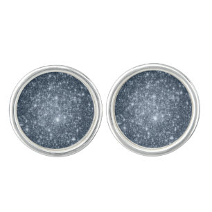 Dark Steel Blue Cuff Links