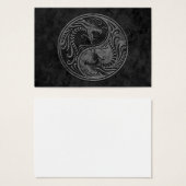 Dark Stone Yin Yang Dragons (Front & Back)