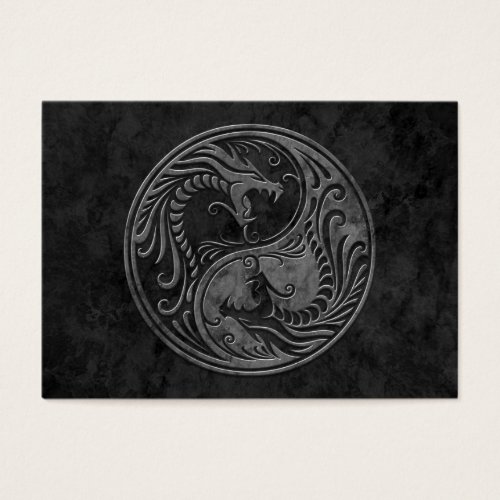 Dark Stone Yin Yang Dragons