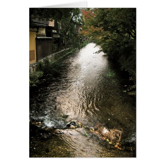 Dark Stream through Gion District Cards (Front)