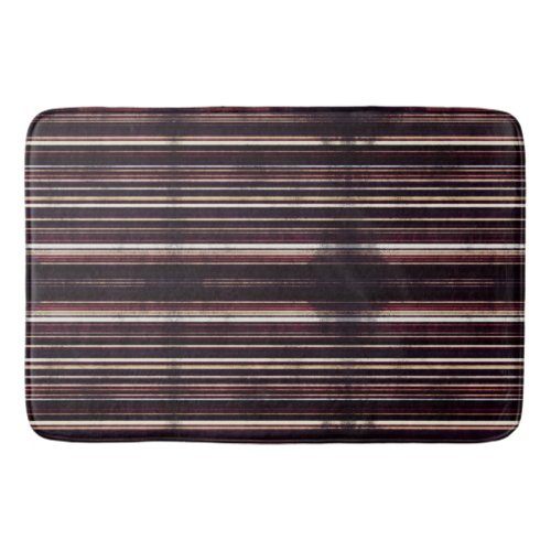 Dark stripes papers design  bath mat