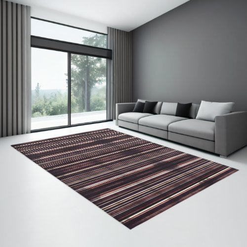 Dark stripes papers design  rug