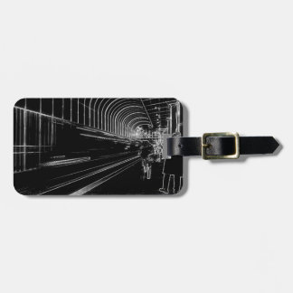 Dark Subway Luggage Tag