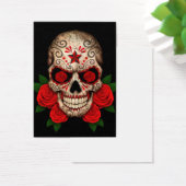 Dark Sugar Skull with Red Roses (Desk)