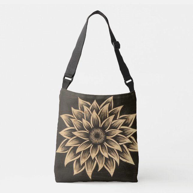 Dark Sunflower Tote (Front)
