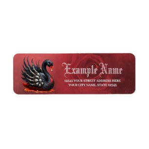 Dark Swan of Bones – Gothic Elegance Label