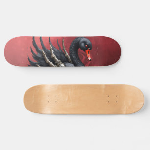 Dark Swan of Bones – Gothic Elegance  Skateboard