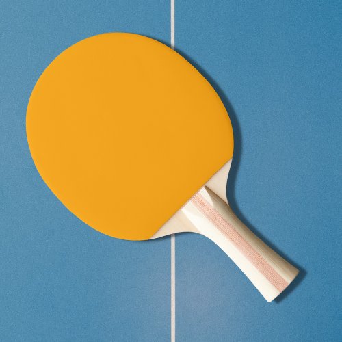 Dark Tangerine Solid Color Ping Pong Paddle