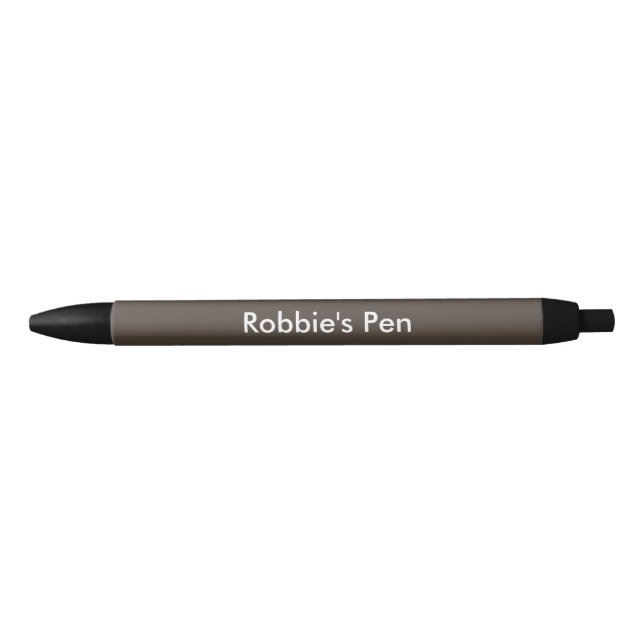 Dark Taupe Personalized Pen (Front)