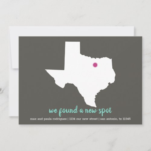 Dark TaupePink We Found a New Spot _ Texas Moving Announcement