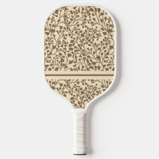 Dark Taupe Vines Pickleball Paddle