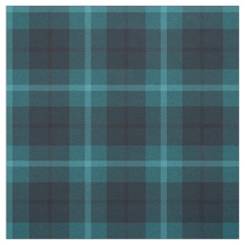 Dark TealAquaturquoise blackwhite stripe plaid Fabric