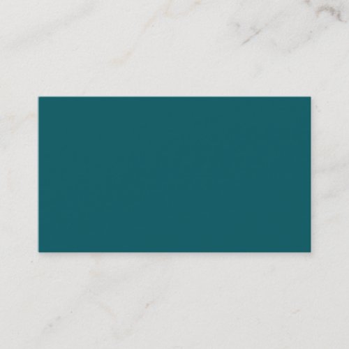 Dark Teal Blue Business Card