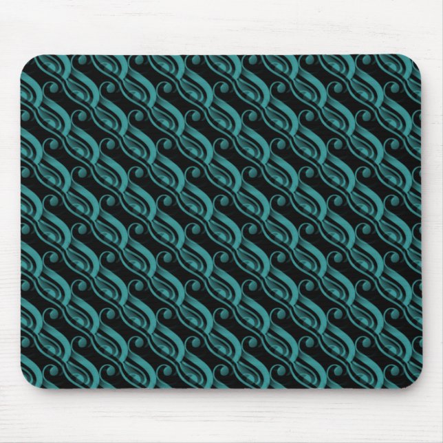 Dark Teal Effortless Charm Mousepad (Front)