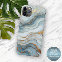 Dark Teal Gray Light Blue Gold Marble Art Pattern