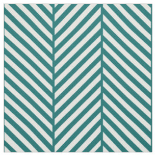 Dark Teal Herringbone Large Scale Fabric