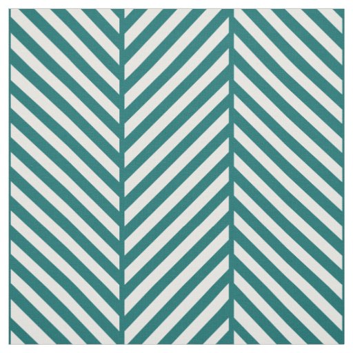 Dark Teal Herringbone Large Scale Fabric