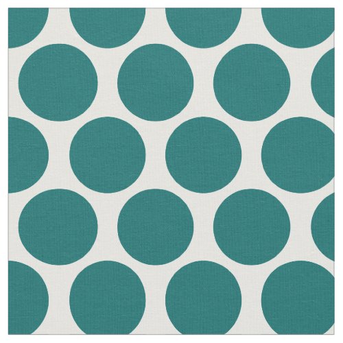 Dark Teal Mod Dots Fabric