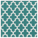 Dark Teal Moroccan Print Fabric