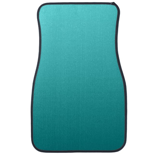 “Dark Teal Ombre” Car Floor Mat (Front)