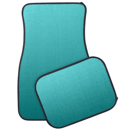 Dark Teal Ombre Car Floor Mat