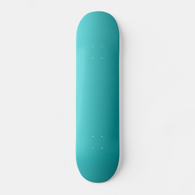 Dark Teal Ombre Skateboard (Front)