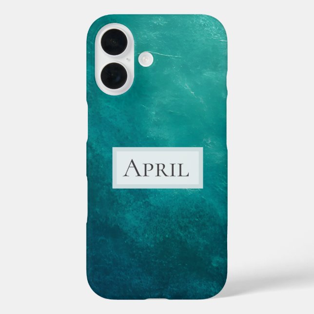 Dark Teal Ombre Texture Case-Mate iPhone Case (Back)