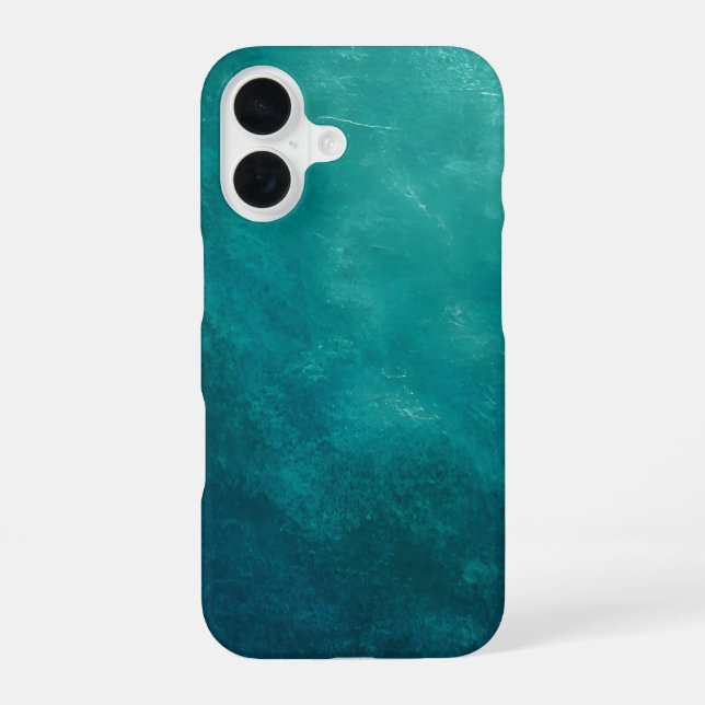 Dark Teal Ombre Texture Iphone Case (Back)