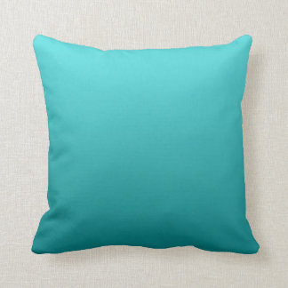 “Dark Teal Ombre” Throw Pillow