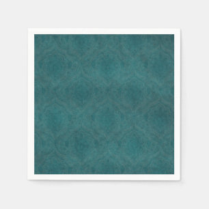 Dark Teal Pattern background Napkins