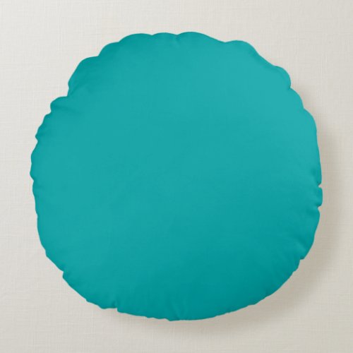 Dark Teal Round Pillow