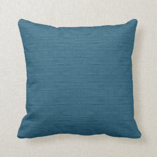 Dark teal  simple solid color natural  throw pillow