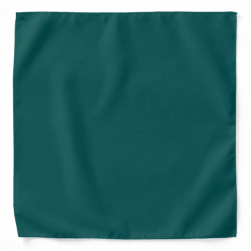 Dark Teal Solid Color Bandana