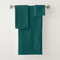 Dark teal towel discount set