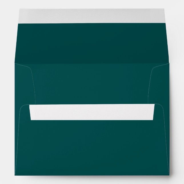  Dark Teal  (solid color)  Envelope (Back (Bottom))