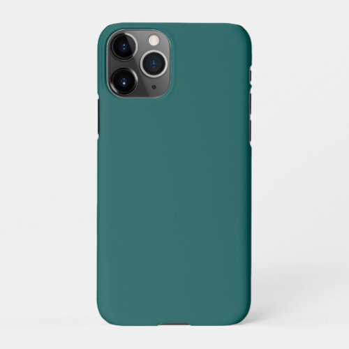 Dark Teal Solid Color iPhone 11Pro Case