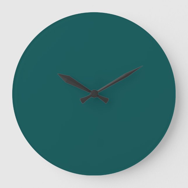  Dark Teal  (solid color)  Large Clock (Front)