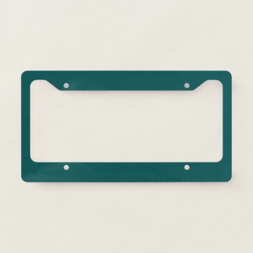  Dark Teal  solid color  License Plate Frame