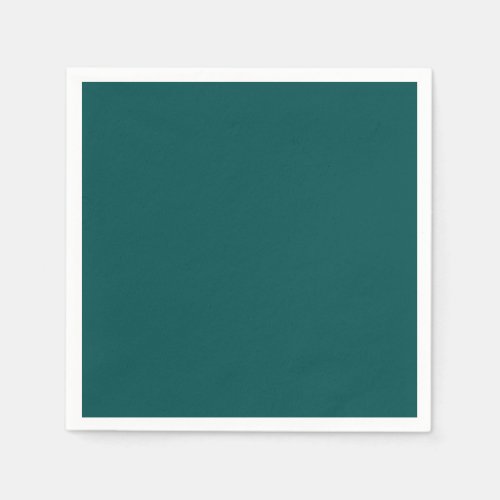 Dark Teal Solid Color Napkins