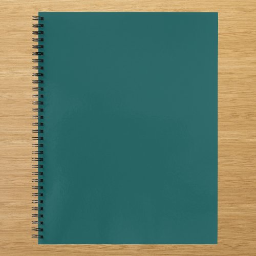 Dark Teal Solid Color Notebook