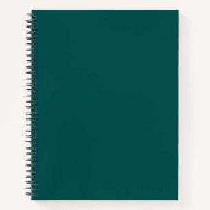 Dark Teal Solid Color Notebook