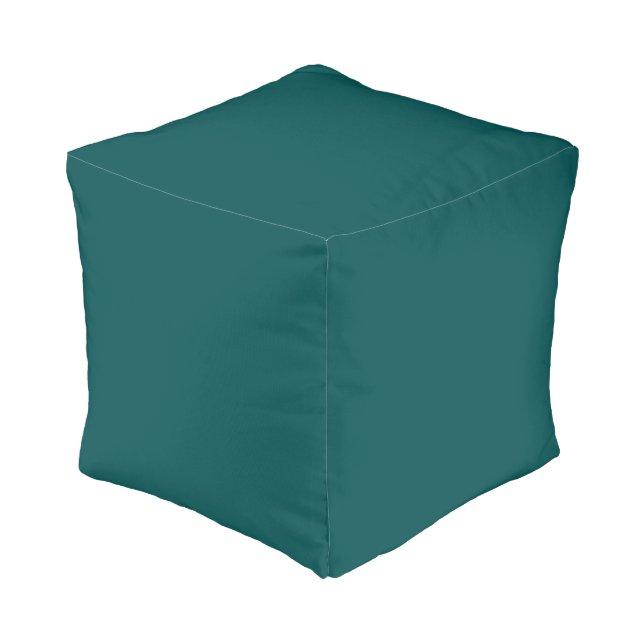  Dark Teal  (solid color)  Pouf (Angled Back)