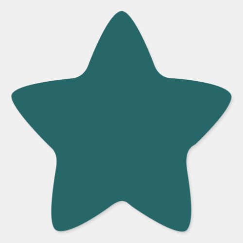  Dark Teal  solid color  Star Sticker