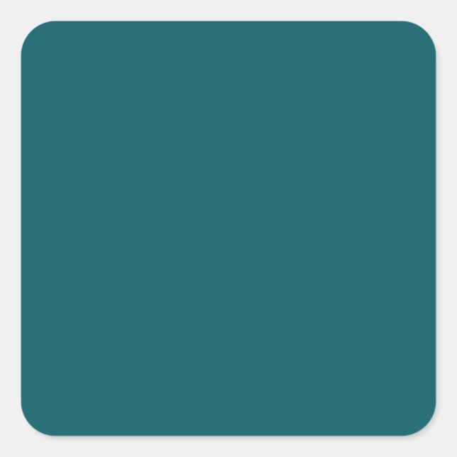 Dark Teal Square Sticker (Front)