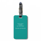 Dark Teal White Framed Initial Monogram